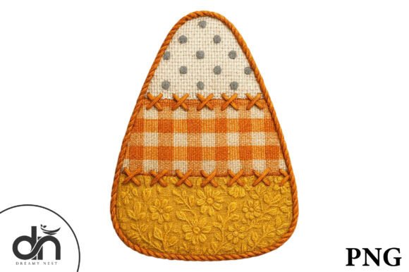 Download Patchwork Candy Corn Halloween Stitched - Candy corn Collection